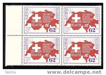 BULGARIE - 1991 - 700an. De La Confederation Helvetique - Bl.du.4** - Nuevos