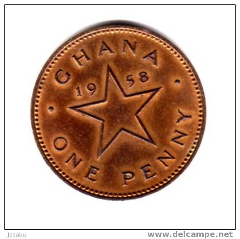 Piéce De 1 Penny De 1958 Du Ghana - Ghana