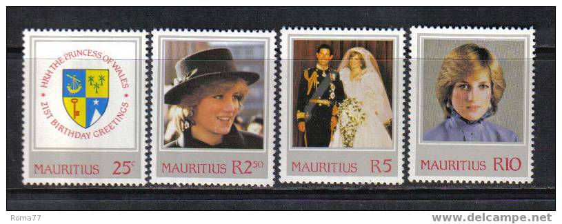 967 - MAURITIUS, 1982 : 21st Birthday Of Lady Diana  *** - Mauritius (...-1967)