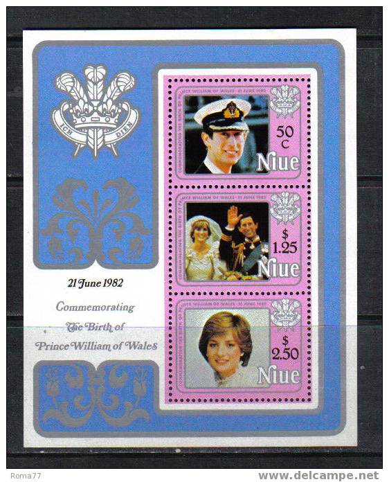 984 - NIUE , 1982 : Birth Of Prince William Of Wales  *** - Niue