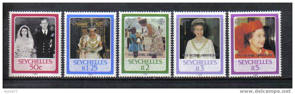 985 - SEYCHELLES, 1986 : Queen Elizabeth 60th Birthday  *** - Seychellen (1976-...)