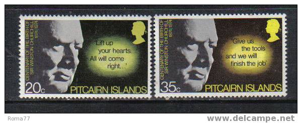 1032 - PITCAIRN : Centenary Of The Birth 1874 - 1974  *** - Sir Winston Churchill