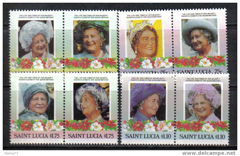1000 - ST. LUCIA, 1985 : 85th Birthday Of Queen Mother  *** - St.Lucia (...-1978)