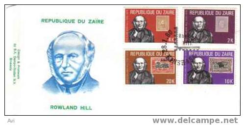 Zaire 1979 Sir Rowland Hill Fdc - 1980-1989