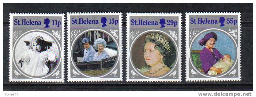 1011 - ST. HELENA, 1985 : 85th Birthday Of Queen Mother  *** - St. Helena