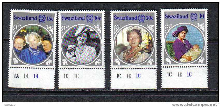 1012 - SWAZILAND, 1985 : 85th Birthday Of Queen Mother  *** - Swaziland (...-1967)