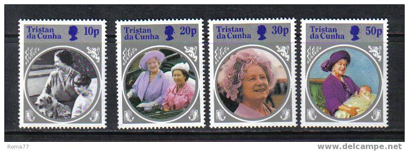 1017 - TRISTAN DA CUHNA, 1985 : 85th Birthday Of Queen Mother  *** - Tristan Da Cunha