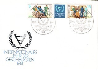 YEAR OF THE DISABLED  DDR (GERMANY) 1981 FDC - Handicaps