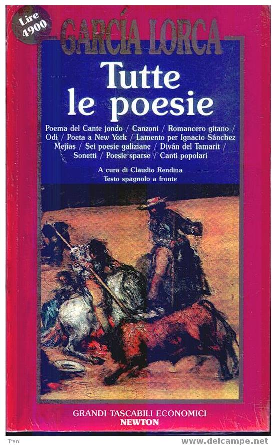 GARCIA LORCA - TUTTE LE POESIE   - (A) - Poésie