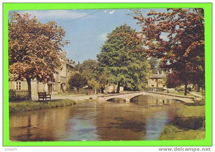 GLOUCESTERSHIRE, UK - BOURTON-ON-THE-WATER - CARD TRAVEL IN 1963 - - Otros & Sin Clasificación