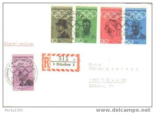 Germany - Mi-Nr 561/565 FDC (G037)- - 1961-1970