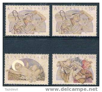 Australia - 1991 Christmas Set Plus Booklet Stamp. Scott 1231-A, 1233. MNH - Mint Stamps