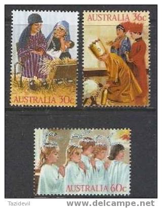 Australia - 1986 Christmas. Scott 1005-7. MNH - Mint Stamps