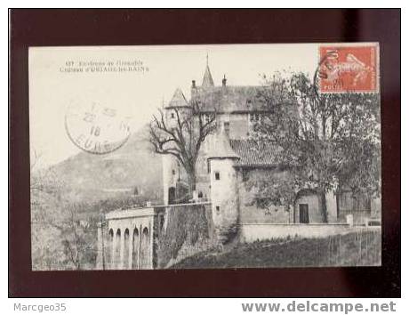 14054 Environs De Grenoble Château D' Uriage Les Bains édit.A.V. N°137 Belle Carte - Uriage