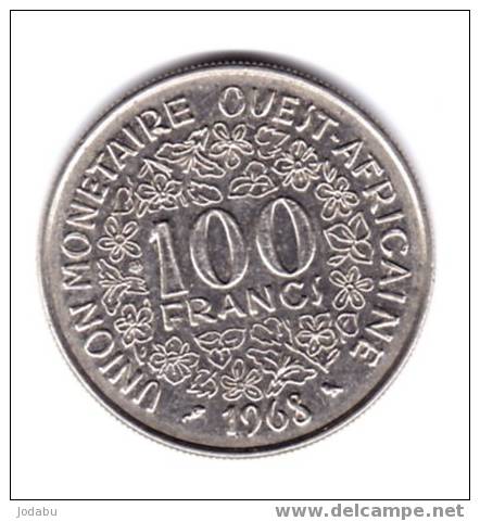 100 Francs Des états De L Afrique De L Ouest  1968 - Gabon