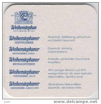 Germany: WEIHENSTEPHANER Beer Coaster - Beer Mats