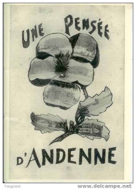 Belgique:ANDENNE(Namur.) :REPRODUCTION A4:Une Pensée D´Andenne. - Andenne