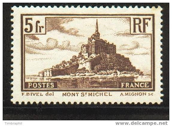 N° 260 NEUF * (Mont-St-Michel)  COTE= 25 Euros !!! - Unused Stamps