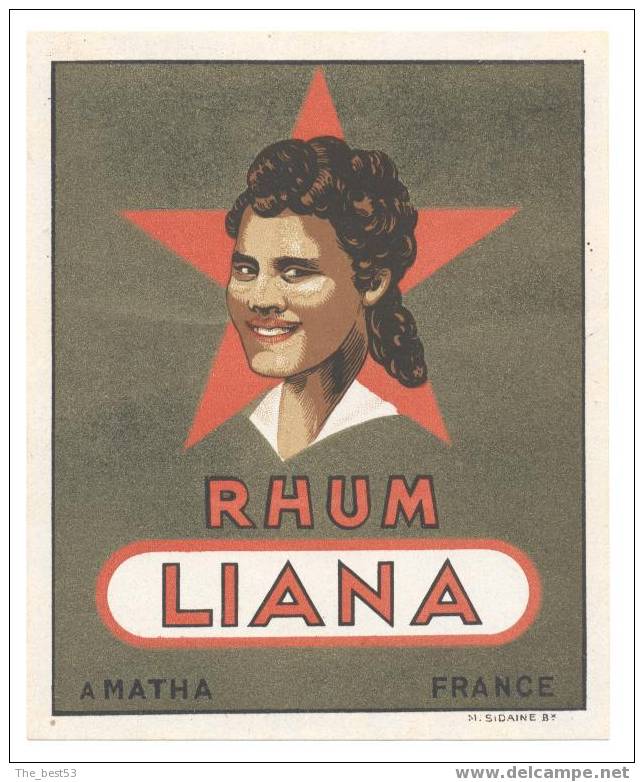 Etiquette  De  Rhum  -   Liana  -   Matha  (17) - Rhum