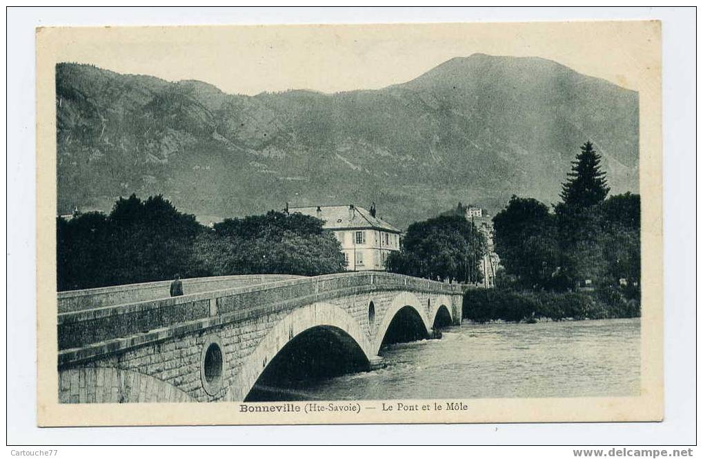 K4 - BONNEVILLE - Le Pont Et Le MÔLE (1946) - Bonneville