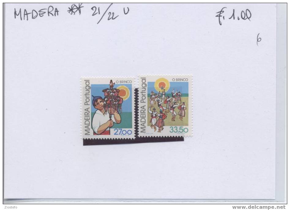 Fp6 Madeira Portugal Mnh U21/2 O Brinco - Dans