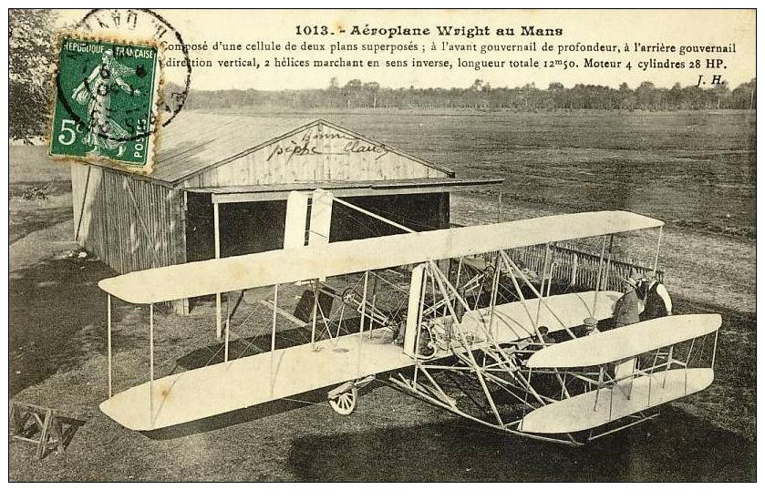AVIATION - AEROPLANE WRIGHT Au MANS 72 - LE MANS - ....-1914: Précurseurs