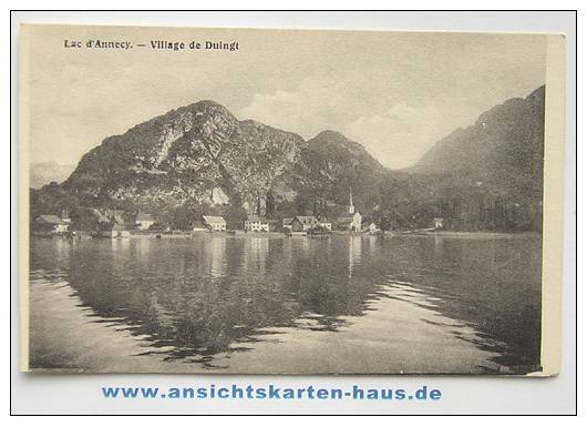 D 4831 - Lac D'Annecy. Village De Duingt - Lichtbild-Ak Um 1917 - Duingt