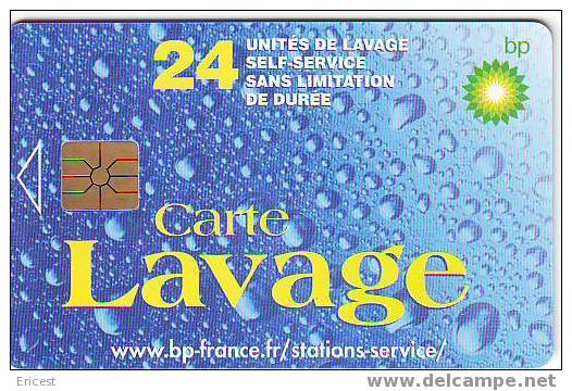 CARTE LAVAGE BP 24 UNITES GEM BON ETAT - Lavage Auto