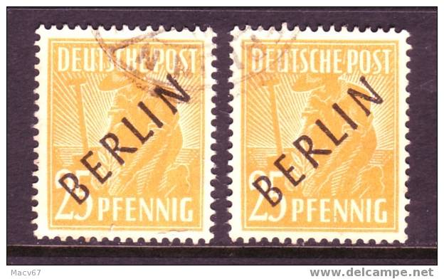 Berlin 9N10  (o)   BLACK OVPT. - Used Stamps