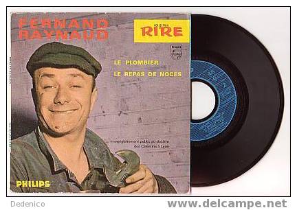 Fernand  RAYNAUD :  " LE PLOMBIER  "  ( Label Bleu ) - Humor, Cabaret