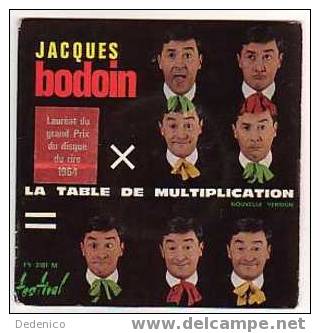 Jacques  BODOIN  :   "  LA TABLE DE MULTIPLICATION "  ( Pochette 2 ) - Humor, Cabaret
