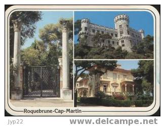 Jolie CP 06 Roquebrune Cap Martin - Multivue Villas Du Cap - Coins Arrondis - A Circulée - Roquebrune-Cap-Martin