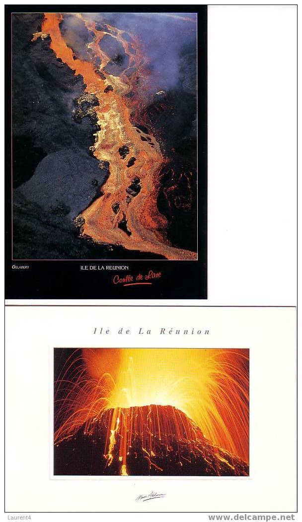 2 Carte Ile De La Reunion - 2 Reunion Island Postcard - Reunión