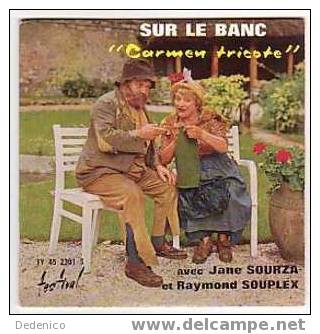 Jane SOURZA Et Raymond SOUPLEX  :  "  SUR LE BANC  " - Humor, Cabaret