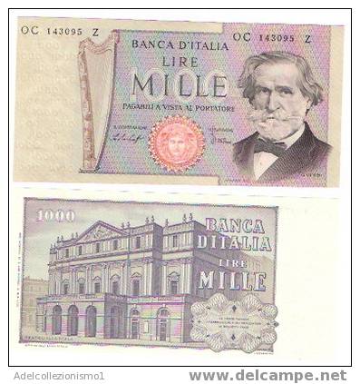 11)1000£ G. Verdi 2 Tipo Del 10/1/1977 Condizioni FDS - 1000 Liras