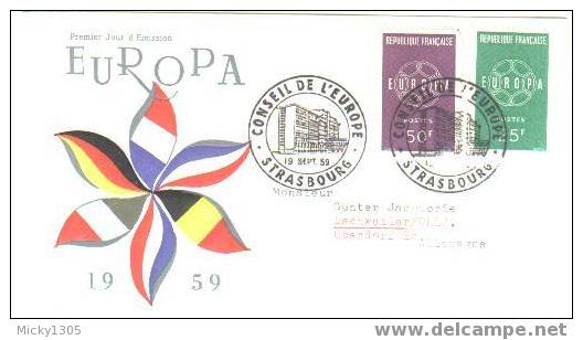 Frankreich / France - Mi-Nr 1262/1263 FDC (G061) - 1959