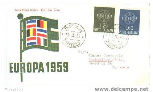 Italien / Italia FDC (G064) - 1959