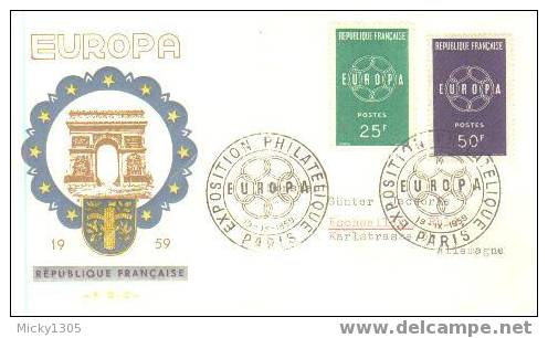 Frankreich / France FDC (G065) - 1959