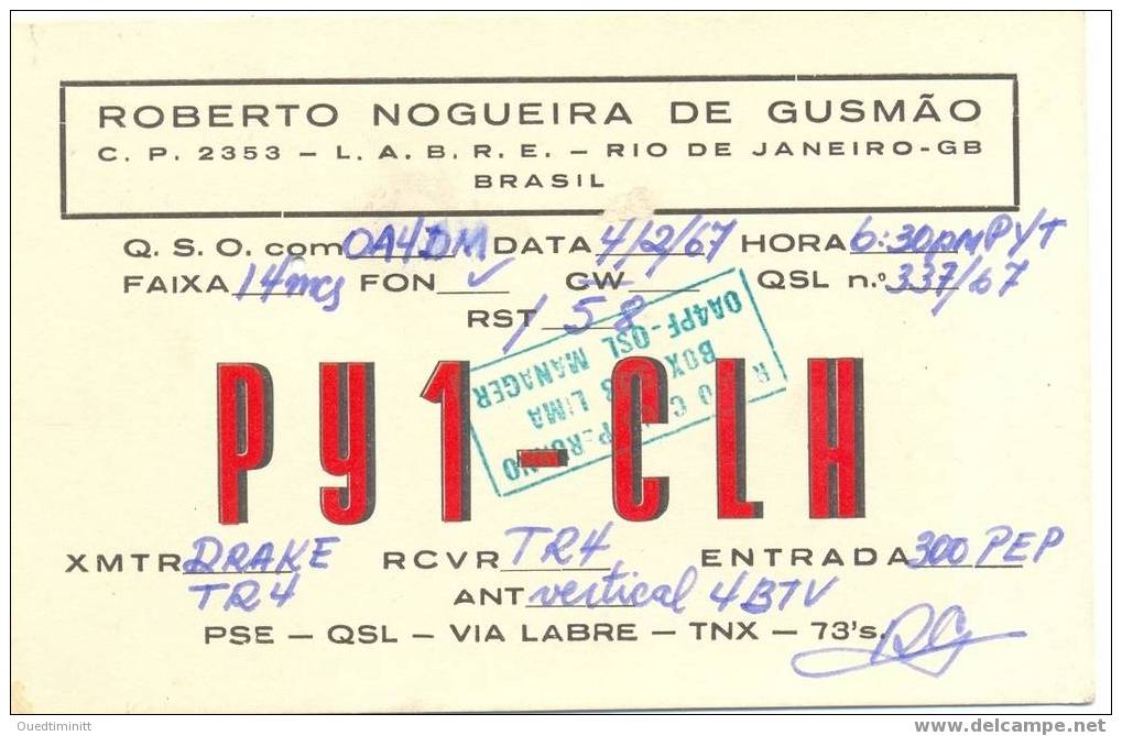 Brésil.1967.cf Scan. - Radio Amateur