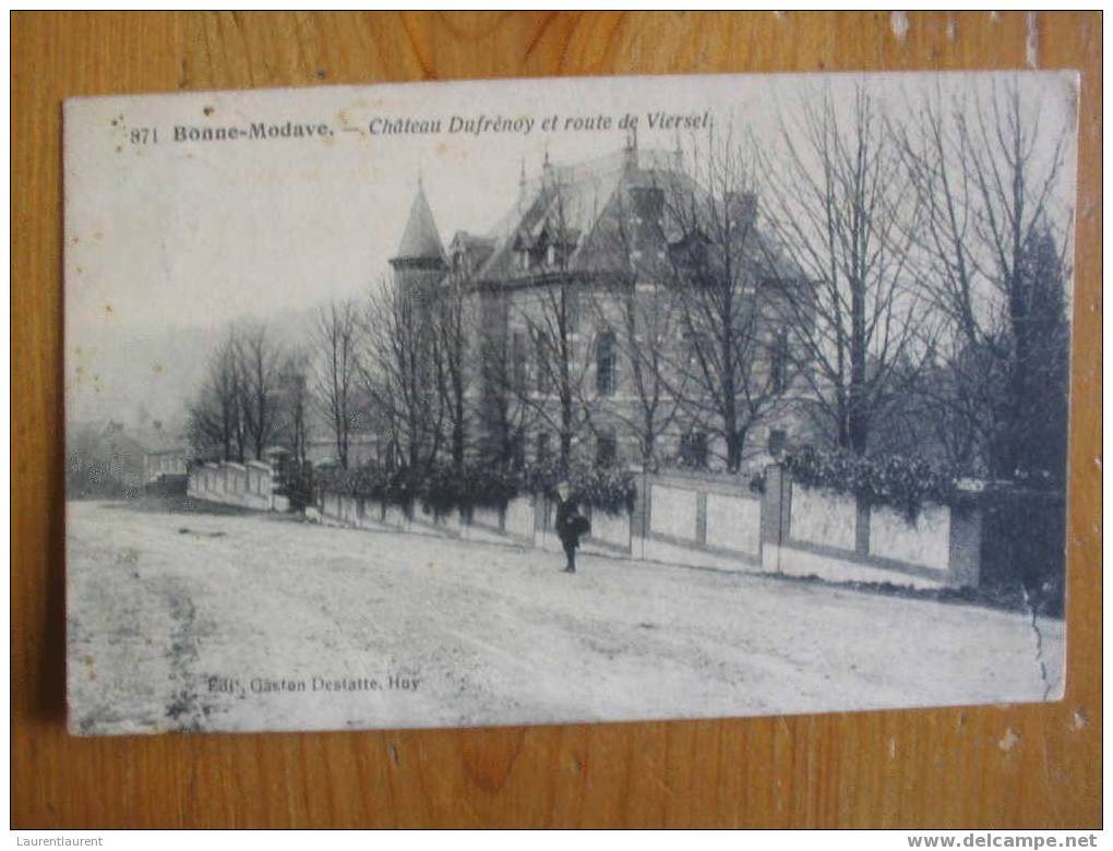 BONNE -MODAVE : Château Dufrénoy Et Route Verset - Modave