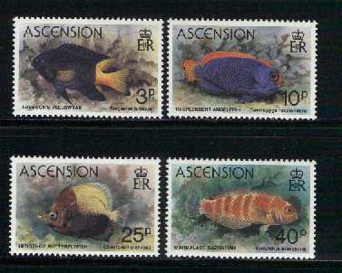 ASCENSION 1980 Mint Stamps Fishes 264-267 #2065 - Fishes