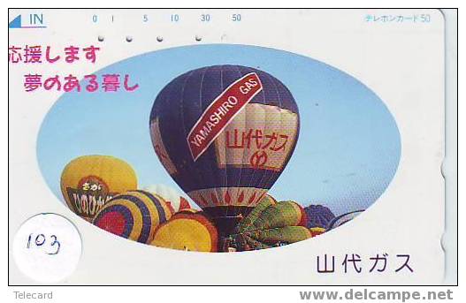 TC Japon Sport MONTGOLFIERE Hot Air Balloon Ballon Heißluft Ballon Aerostato Globo TK (103) - Sport