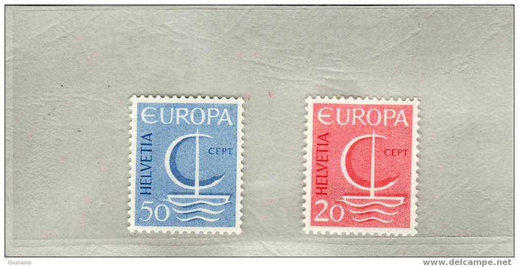 Svizzera - Serie 776/77** (Unificato) 1966  Europa Cept - 1966