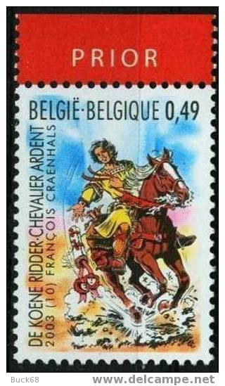 BELGIQUE 3166 ** MNH Chevalier ARDENT Dessiné Par François CRAENHALS Du Journal Tintin Et Collaborateur De HERGE - Stripsverhalen