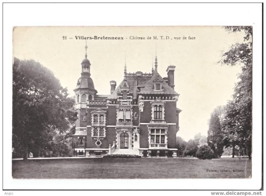 CPA---80----Villers Bretonneux ----CHATEAU-----CHATEAU DE MTD - Villers Bretonneux