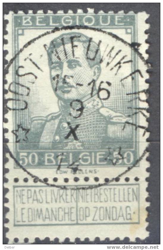 Gk871: N° 115: [°]: E18: * OOST-NIEUWKERKE * Sterstempel: Periode Inval Duitsers: Op 18/20.X.1914 Bezet - Other & Unclassified