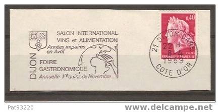 BOISSONS/FLAMME Foire Nale Alim. VINS & Gastronomie DIJON 8.4.69/format 10x4 [LOT A.] - Wines & Alcohols