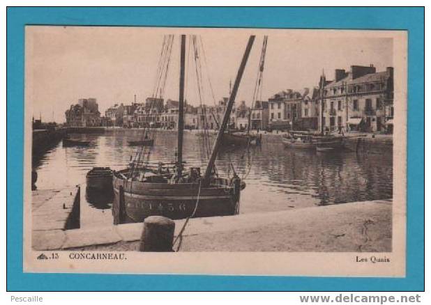 CP Concarneau - Les Quais - Bateaux - Concarneau