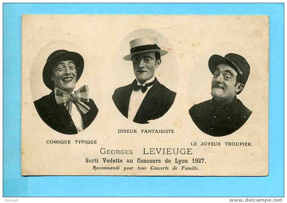 B - 69 - LYON - Georges LEVIEUGE - Vedette Concours En 1927 - Cirque - Clown - Spectacle - Autres & Non Classés