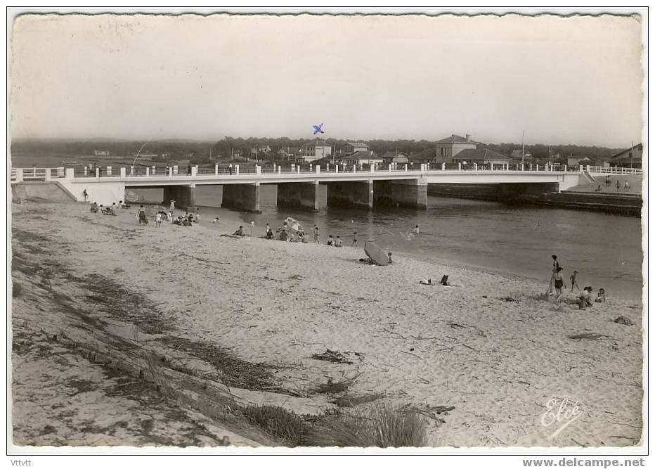 Mimizan : Le Nouveau Pont (circulée, 1956) Edit. L. Chatagneau - Mimizan